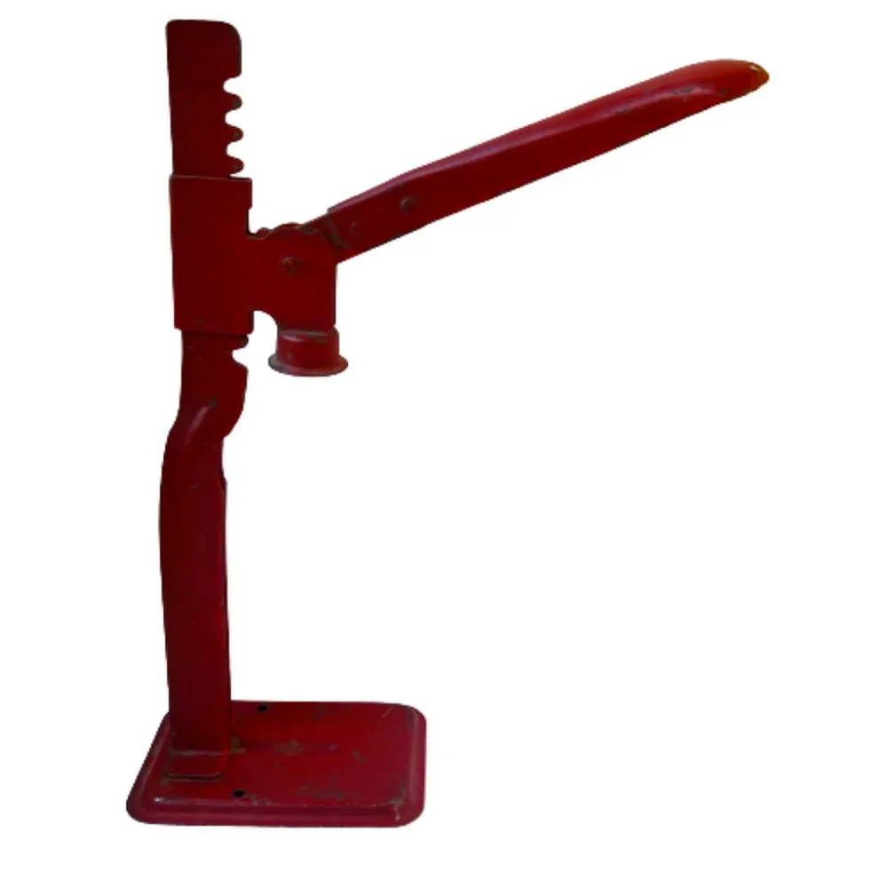 Red Vintage Metal Bottle Capper Cap Press Wine Corker Farm House Rustic Decor